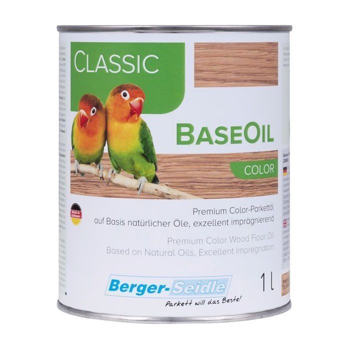 Масло для пола Berger-Seidle BaseOil Color цвет Silver Grey / Silbergrau полуматовое 1 л